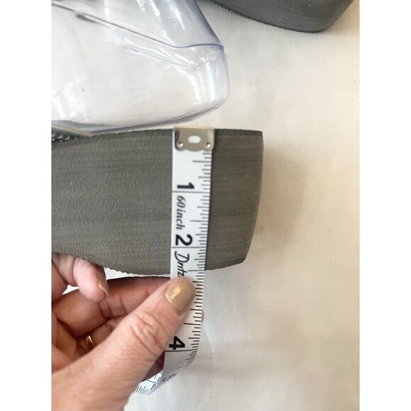 Havaianas High Platform Flip Flops Womens 9 39 40 Wedge Sandals Beach Gray - Picture 7 of 8